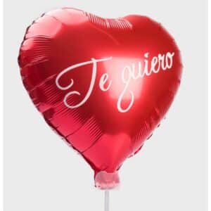 Globo metálico corazón Te quiero